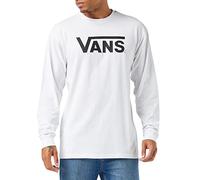 Vans T-Shirt Classique Vans Ls pour Homme, Blanc-Noir, M UK, Blanc/Noir, M