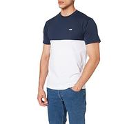 Vans T- Shirt Colorblock, Blanc-Robe Blues, XL Homme