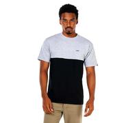 Vans T- Shirt Colorblock, Noir chiné athlétique, XS Homme