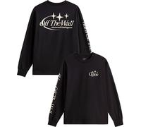 Vans - T-shirt en coton à manches longues - Advanced Vee LS Tee Black pour Homme en Coton - Taille M - Noir Noir M