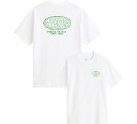 VANS T-Shirt 'World Tour' vert / blanc, Taille L