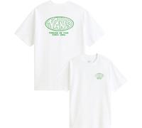 VANS T-Shirt 'World Tour' vert / blanc, Taille S