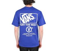 T-shirt Vans Stockpile manches courtes bleu électrique blanc - L