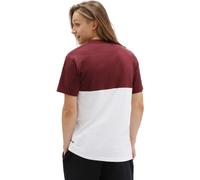 T-shirt Vans Colorblock manche courte blanc grenat - M