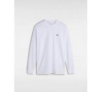 VANS T-Shirt Left Chest Hit,Manches Longues - CYB2 (Blanc/Noir)