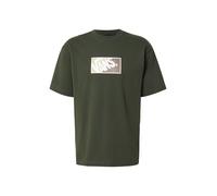 VANS T-Shirt marron / jaune / vert / blanc, Taille S
