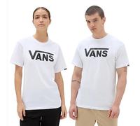 VANS T-Shirt Unisexe Classique, Manches Courtes - YB2 (Blanc/Noir)