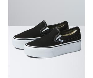 Vans Unisexe Lifestyle Classic FTW Sneaker Ua Classic Slip-On Stackform Canvas Black/True White EUR 44,5