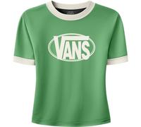 Vans - W Center Chest Ringer Tee - T-shirt femme Vivid Verdant - S