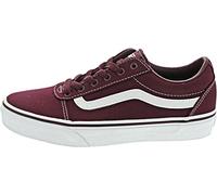 Vans Ward Canvas, Baskets mixte enfant, Rouge ((Canvas) Port Royale/White 8j7)