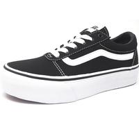 Vans Ward Platform Baskets basses pour femmes en noir, taille 3.5