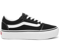 Vans Femme Ward Platform Canvas Shoes, Noir Canvas Black White, 36.5 EU