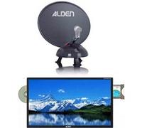 VANSAT Antenne Automatique 60cm Transportable Anti-obstacle Fourgon Camping-Car + TV AIO 24" Carte Fransat Intégrée G