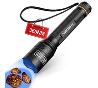 Vansky Lampe UV Lumière Noire 365 nm : Lampe Torche UV Détecteur d'urine pour Chien Chat Rock Chasse (Piles Incluses)