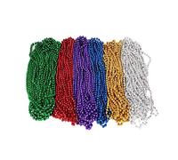 Vansoon Mardi Gras Disco Ball Colliers de Perles, Accessoires de Fête pour Costumes Flapper, Pack de 72 pour Douche Nuptiale