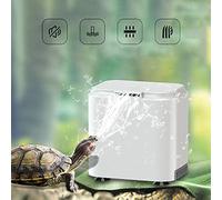 Vansuky AC220~240V Filtre Bas Niveau d'eau pour Tortue (1.5cm), Pompe à Eau Propre pour Les Tortues et Les Reptiles (Prise UE)