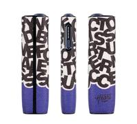 VANSUKY Coque de protection pour ILUMA i ONE (M0033) - Graffiti Letter Series PU Cuir & Silicone Cover Anti Traces de Doigts Anti Choc Anti Rayures (Graffiti Violet)