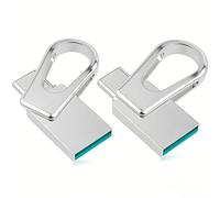 Vansuny Lot de 2 Clés USB C 32 Go, Mini Clé USB 3.0 Type C 2 en 1 OTG, Lecteur Flash Double USB C en Métal Étanche pour iPhone 15/16/17, Smartphone Android, Tablette, MacBook, PC Windows (Argent)