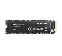 Vansuny SSD Interne 1To M.2 NVMe PCIe Gen3x4 2280 TLC - Disque SSD Haute Performance Jusqu’à 3400 Mo/s en Lecture, 2900 Mo/s en Écriture - Mise à Niveau pour PC Gamer, Créateurs et Usage Quotidien