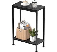 Vantimo Table D'appoint étroite, PetiteTable avec étagères étroites et Rangement Armoires Organisatrices D'appoint pour Canapé Espaces étroits pour Salon Chambre Cuisine Balcon Bureau