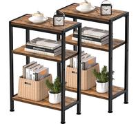 Vantimo Table D'appoint étroite, PetiteTable avec étagères étroites et Rangement Armoires Organisatrices D'appoint pour Canapé Espaces étroits pour Salon Chambre Cuisine Balcon Bureau