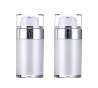 VANTOBEST Lot de 2 flacons à pompe sans air de 30 ml à large goulot pour maquillage, crème hydratante, lotion, shampooing, gel douche, articles de toilette, perle, 30ml, Tendance