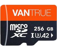 Vantrue 256 Go Carte mémoire microSDXC UHS-I U3 4K avec Adaptateur Compatible avec Dashcam, Smartphone, Tablette, caméra d'action et caméra de Surveillance (256Go)