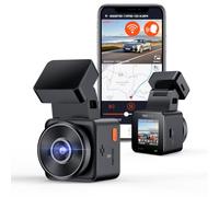 VANTRUE E1 Lite Dashcam Voiture Avant 1080P Mini Caméra Cachée WiFi GPS HDR | Commande Vocale Français, Surveillance stationnement 24h, Écran 1,54", Angle 160°, Capteur G, Support Max 512G