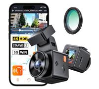 VANTRUE E1 Pro 4K Dashcam Voiture Avant Mini Caméra Cachée CPL HDR WiFi