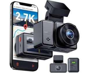 VANTRUE E2 Dashcam Voiture Avant Arrière 2.7K+2.7K Caméra Parking Mode WiFi | 5GHz WiFi, GPS, Contrôle vocal, WDR, Vision Nocturne, Mode Parking Pré-enregistrement, Écran 2,45", Angle 160°, Max 512G