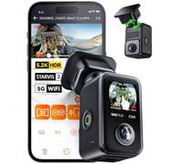 VANTRUE E360 Dashcam Avant Intérieur 5.2K 360° STARVIS 2 5GHz WiFi GPS HDR | 1944P+1944P, STARVIS 2, Vision Infrarouge, Écran tactile, Commande Vocale Français, Mode Parking 24H, Angle 210°, Max 512G
