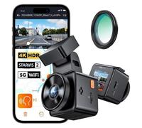 VANTRUE Element-1 PRO 4K Dashcam Voiture, Caméra Embarquée Mini WiFi GPS, Contrôle Vocale Français, HDR Mode Parking du Tampon