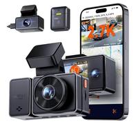 VANTRUE Element-3 3 Canaux 2.7K+1080P+1080P Dashcam Voiture, WiFi GPS Camera Embarquée 360°Mode Parking Tampon, Vision Nocturne IR