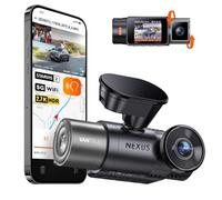 VANTRUE N2X 2.7K+1080P Dashcam Voiture Avant Intérieur Camera Embarquée HDR | Double STARVIS 2 HDR, LED Infrarouge, Vision Nocturne, 5GHz WiFi, GPS, APP&Commande Vocale Français sans fil