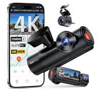VANTRUE N4 Pro S 3 STARVIS 2 Dashcma Voiture 4K+ 1080P+ 1440P WiFi 5G WiFi PlatePix™ Caméra embarquée Infrarouge GPS 360°HDR Mode Parking Tampon,Commande Vocale en français, LTE Optionel, Max 1To