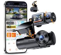 VANTRUE N4S Dashcam Voiture 3 Canaux 2.7K+2.5K+2.5K Avant Intérieur Arrière