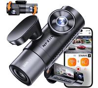 VANTRUE N5 4-Canaux Dashcam 2.7K+3x1080P HDR, 360 degrés STARVIS 2 Camera Voiture Avant Arriere, 5GHz WiFi GPS Caméra Embarquée Infrarouge, Contrôle Vocale Français 24h. Mode Parking Tampon, Max 512G