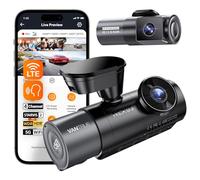 VANTRUE N5S 4-Canaux Dashcam Voiture 2.7K+1080P+1080P+1440P, 360 degrés STARVIS 2 5GHz WiFi GPS Caméra Embarquée, Contrôle Vocale Français 24h. Mode Parking Tampon, Module LTE Optionel, Max 1To