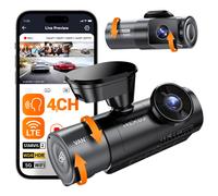 Vantrue N5S DashCam 4 canaux WiFi 360 degrés STARVIS 2 IR Vision nocturne LTE prise en charge commande vocale 24 heures Mode de stationnement
