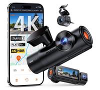 VANTRUE NEXUS-4 PROS 3 STARVIS 2 Dashcam Voiture 4K+1080P+1440P WiFi 5G GPS, Caméra embarquée infrarouge 360°HDR Mode Parking