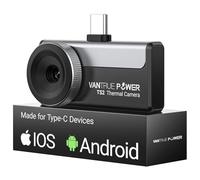 VANTRUE POWER TS2 Caméra Thermique pour Android & iOS iPhone, Caméra Infrarouge avec Objectif Macro 8 mm à Mise au Point Manuelle, 512 x 384 Super Résolution, -20 °C à 550 °C, Inspection de Bâtiment