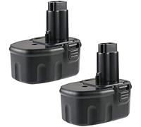VANTTECH Lot de 2 batteries de rechange DC9091 14,4 V 4,8 Ah pour batterie Dewalt XRP DW9091 DW9094 DE9038 DE9091 DE9092 DE9094 DE9502