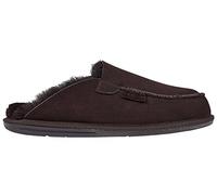 Vanuba Awassi - pantoufles homme cuir naturelles, chauds pour chaussure hiver, confortables, élégants chaussons maison - 43 EU, Marron