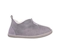 Vanuba chaussons femme Kalahari - pantoufles en cuir souple avec semelle antidérapante, chaussons maison élégants et confortables 38 EU, Gris/Blanc