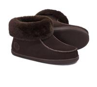 Vanuba Chaussons femme Peppin - Pantoufles femme confortables, chausson chaud et durable avec semelle ultra douce 40 EU, Marron