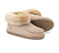 Vanuba Chaussons femme Peppin - Pantoufles femme confortables, chausson chaud et durable avec semelle ultra douce 40 EU, Beige