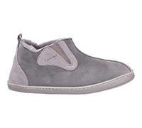 Vanuba Columbia - pantoufles homme cuir élégantes et confortables chaussons souples en cuir naturel chaussure hiver 41 EU, Gris