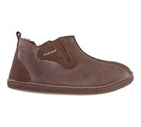 Vanuba Columbia - pantoufles homme cuir élégantes et confortables chaussons souples en cuir naturel chaussure hiver 44 EU, Marron