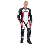 Vanucci Art XX 1 Pièce Combinaison en cuir Noir/Blanc/Rouge 54 homme