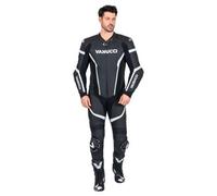 Vanucci VSM-4 Hommes Combinaison cuir 1 pièce noir 52